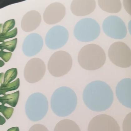 Imagem de Adesivo Parede Bichinhos Infantil Safari Quarto Bebê Cor Azul Paste Fácil Aplicação