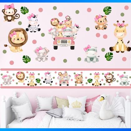 Imagem de Adesivo Parede Safari Quarto Infantil