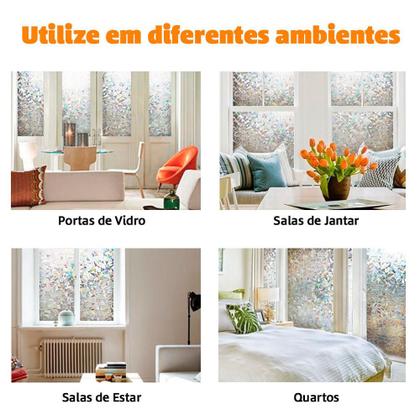 Imagem de Adesivo Pelicula Mosaico Mandala 3D Para Vidro Janela Box