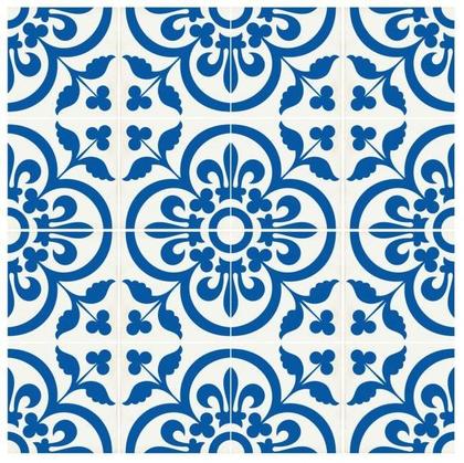 Imagem de Adesivo piso azul e branco