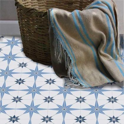 Imagem de Adesivo Piso Ladrilho Estrelado ul Lavável Antiderrapante