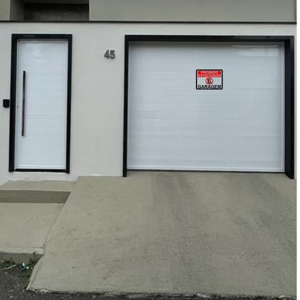 Imagem de Adesivo Placa Aviso Proibido Estacionar Garagem 20cm x 15cm
