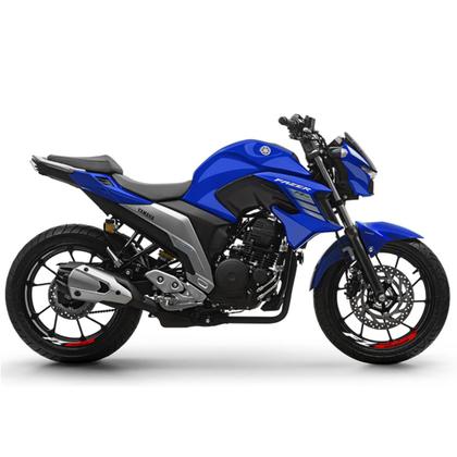 Imagem de Adesivo Premium De Roda Fazer 250 FZ 25 - Branco Vermelho