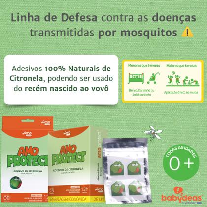 Imagem de Adesivo Repelente Amo Protect Citronela 28und