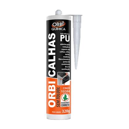 Imagem de Adesivo Selante Veda Calha PU Cinza 270G 15384 - Orbi - ORBI QUIMICA