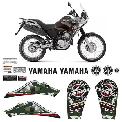 Imagem de Adesivo Tenere 250 2018/2019 Vermelho Moto Yamaha + Emblemas