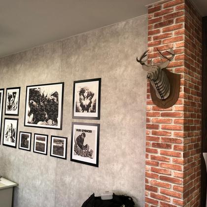 Imagem de Adesivo Tijolo Vermelho 3D Vinílico Lavável Impermeável Autocolante Para Cozinha e Banheiro Parede