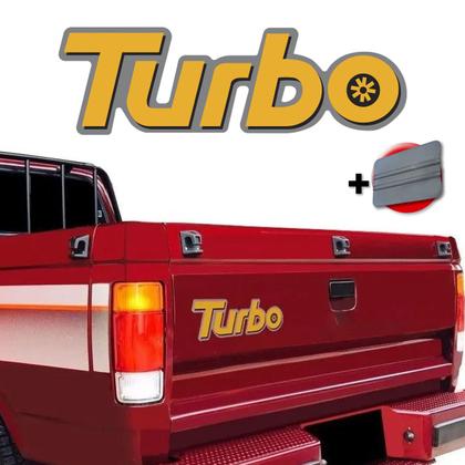 Imagem de Adesivo Traseiro D20 Emblema Turbo Amarelo