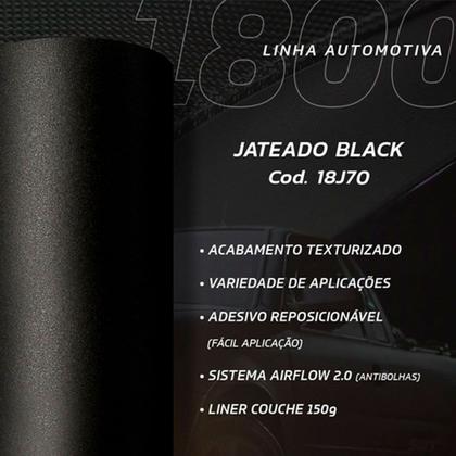 Imagem de Adesivo Vinil Automotivo Envelopamento Jateado Black Autocolante Carro Moto 3mx60cm