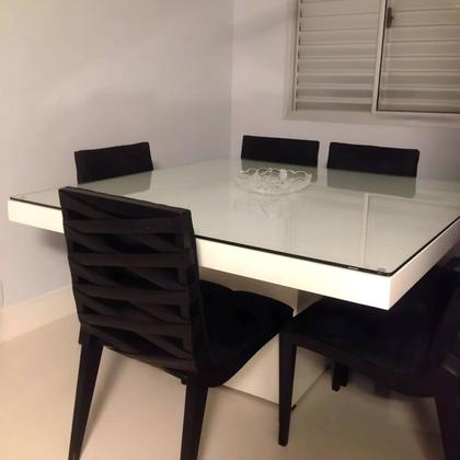 Imagem de Adesivo Vinil Branco Brilho Laca Laquear Mesa Vidros 10m x1m