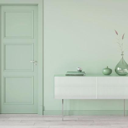 Imagem de Adesivo Vinil Brilho Decoração Móveis Verde Menta 61cm X 4m