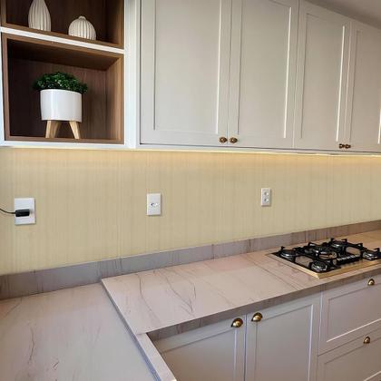 Imagem de Adesivo Vinilico Impermeavel HD Madeira Freijó Marfim 5M