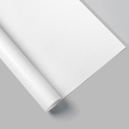Imagem de Adesivo Vinílico Lavável Branco Fosco Autocolante Envelopamento 20cm x 1m