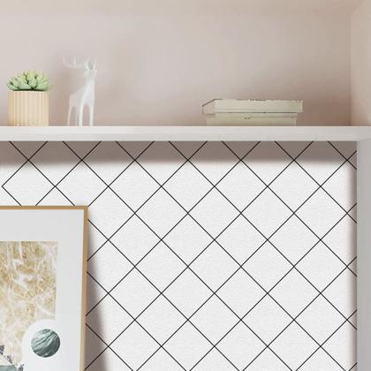 Imagem de Adesivo Vinilico Lavavel para Piso Texturizado Losango Branco 500x60cm