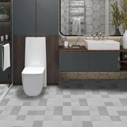 Imagem de Adesivo Vinilico Tons Cinza Lavavel Textura 500x60cm Piso Chão