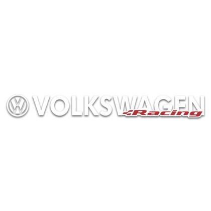 Imagem de Adesivo Vw Racing Parabrisa Golf Fox Polo Tunado Rebaixado