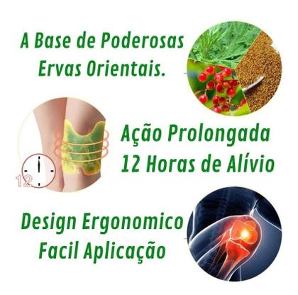 Imagem de Adesivos Alivio Dor Joelho Pescoço Lombar Tornozelo 10 und