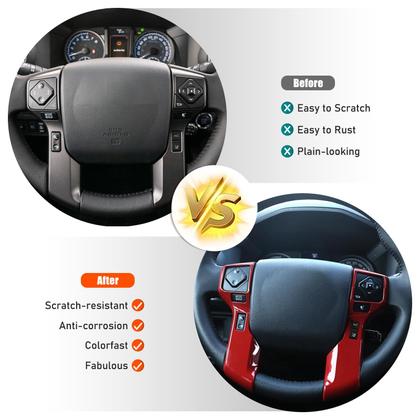 Imagem de Adesivos de acabamento de capa de moldagem de volante para Tacoma