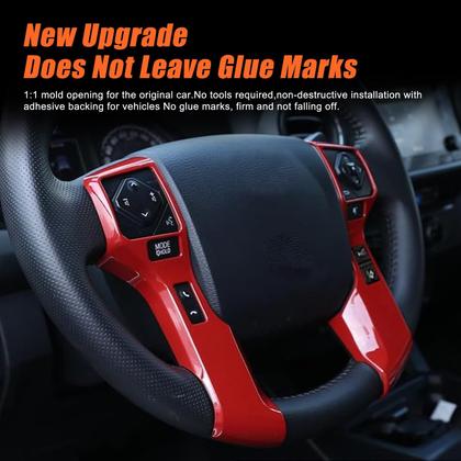 Imagem de Adesivos de acabamento de capa de moldagem de volante para Tacoma