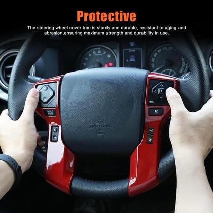 Imagem de Adesivos de acabamento de capa de moldagem de volante para Tacoma