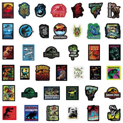 Imagem de Adesivos De Graffiti De Dinossauros Jurassic Park, Pacote De 50 a 75 Peças Para Móveis, DIY,
