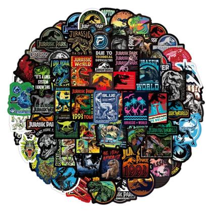Imagem de Adesivos De Graffiti De Dinossauros Jurassic Park, Pacote De 50 a 75 Peças Para Móveis, DIY,