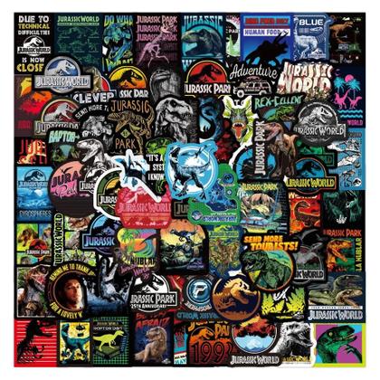 Imagem de Adesivos De Graffiti De Dinossauros Jurassic Park, Pacote De 50 a 75 Peças Para Móveis, DIY,