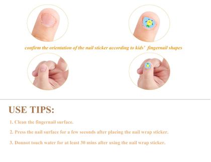 Imagem de Adesivos de unhas para crianças pequenas, envoltórios de unhas completos, decalques autoadesivos de esmalte para crianças e meninas, decoração divertida, incluindo flores de arco-íris, frutas de vaca, comida Star Cloud Bee para crianças de 3 anos, 4, 5, 6, 7, 8 (pacote com 12)