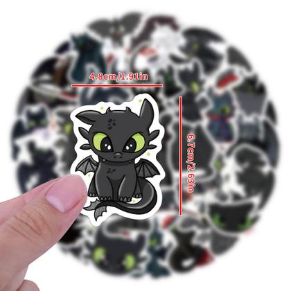Imagem de Adesivos de vinil impermeável sem dentes, anime, 55 unidades/lote, 5-7 cm