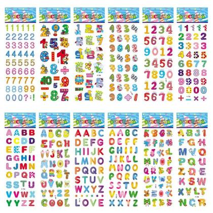 Imagem de Adesivos Infantis Inchados - 5 Folhas com Desenhos Animados para Meninas e Meninos