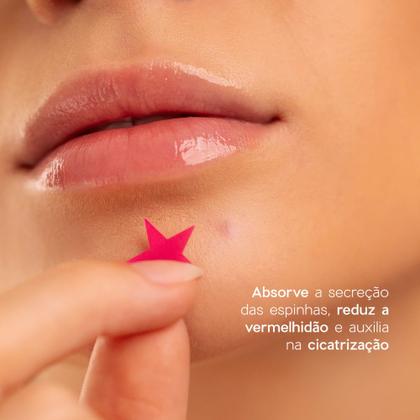 Imagem de Adesivos Secativos para Espinhas com Ácido Salicílico - Star Acne Patches 4you 12un