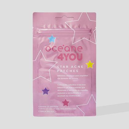 Imagem de Adesivos Secativos para Espinhas com Ácido Salicílico - Star Acne Patches 4you 12un