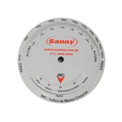 Imagem de Adipômetro / Plicometro Clínico Sanny  - Acompanha Trena / Disco IMC - com Reg. ANVISA