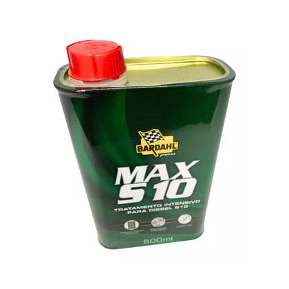 Imagem de Aditivo Diesel S10 Bardahl Max S10 500ml Limpeza de Bicos Injetores Sistema de Injeção Economia de Combustível Proteção do Motor