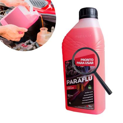 Imagem de Aditivo Fluído P/ Radiador Paraflu Pronto P/ Uso 1 Lt Rosa