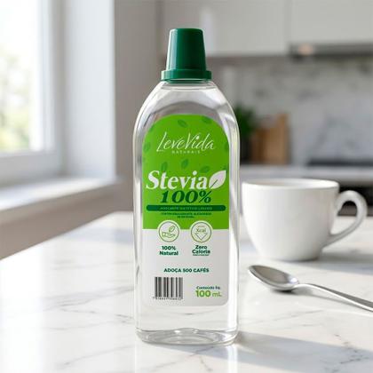 Imagem de Adoçante Líquido LeveVida Naturais Stevia 100% 100ml