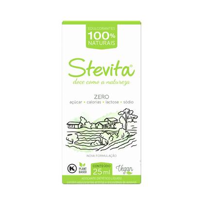 Imagem de Adoçante Líquido Stevita STEVIA NATURAL ZERO KCAL 25ml 3 Uni