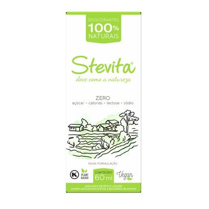 Imagem de Adoçante Líquido Stevita STEVIA NATURAL ZERO KCAL 60ml 6Uni