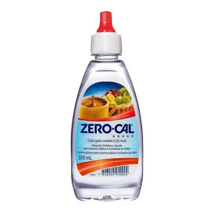 Imagem de Adoçante Zero Cal Sacarina Liquido 100Ml Kit 3