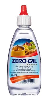 Imagem de Adoçante Zero Cal Sacarina Liquido 100ml Kit 5