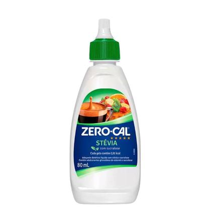 Imagem de Adoçante Zero Cal Stévia Liquido 80ml Kit 5