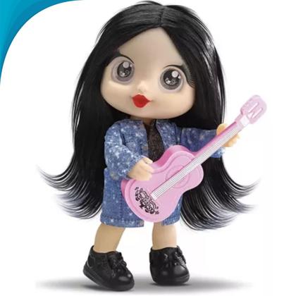 Imagem de Adorável Boneca Cantora Rockeira De Pelúcia Presente De Aniversário Original