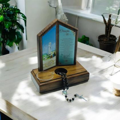 Imagem de Adorno Oração De Mesa Com Terço Nossa Senhora De Fátima