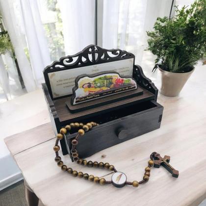 Imagem de Adorno Oratório com Imagem e Terço de São José Dormindo