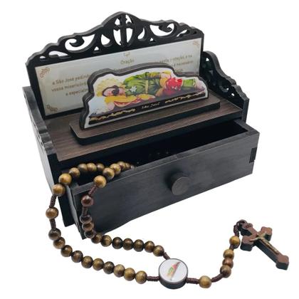 Imagem de Adorno Oratório com Imagem e Terço de São José Dormindo