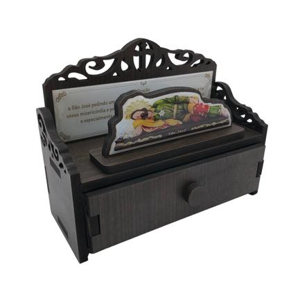 Imagem de Adorno Oratório com Imagem e Terço de São José Dormindo