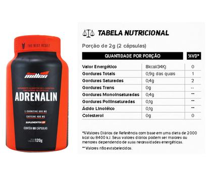 Imagem de Adrenalin Termogenico 60caps + Picolinato Cromo 250mcg
