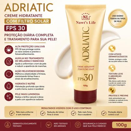 Imagem de Adriatic Creme Hidratante com Filtro Solar Nawts Life