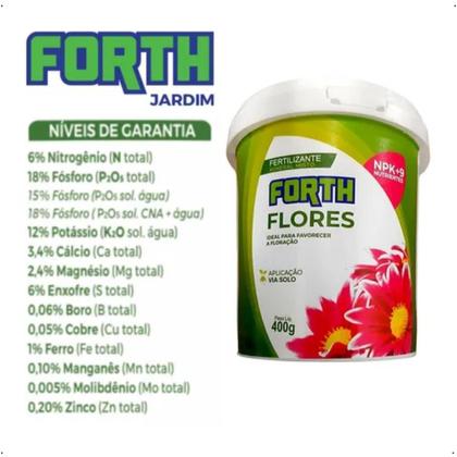 Imagem de Adubo Fertilizante Forth Flores 400g Jardineira Completo