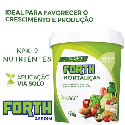 Imagem de Adubo Fertilizante FORTH Hortaliças 400g Crescimento Forte